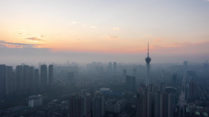 成都电视塔日出超清4K