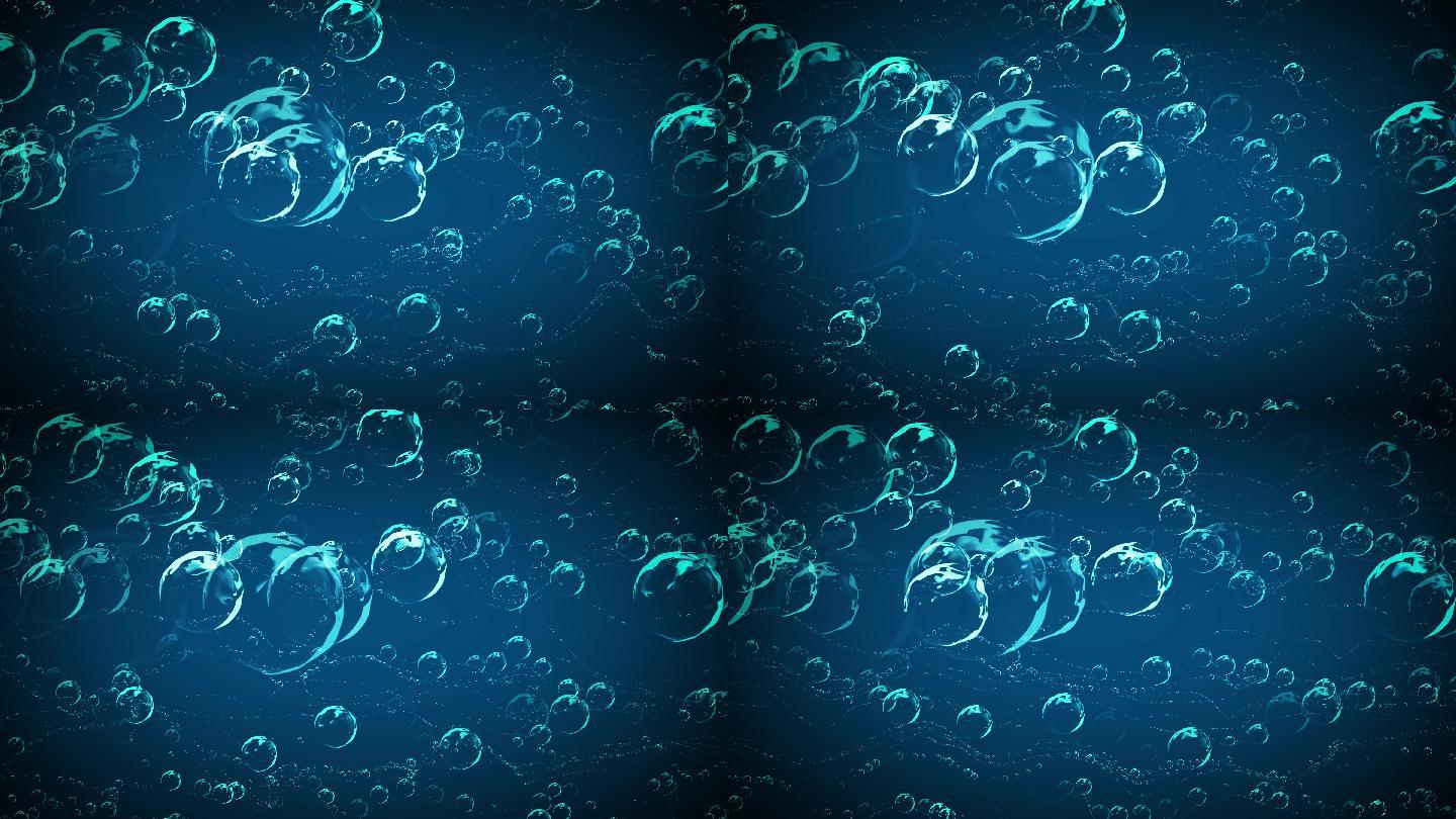 4K波动的水珠圆球细胞背景
