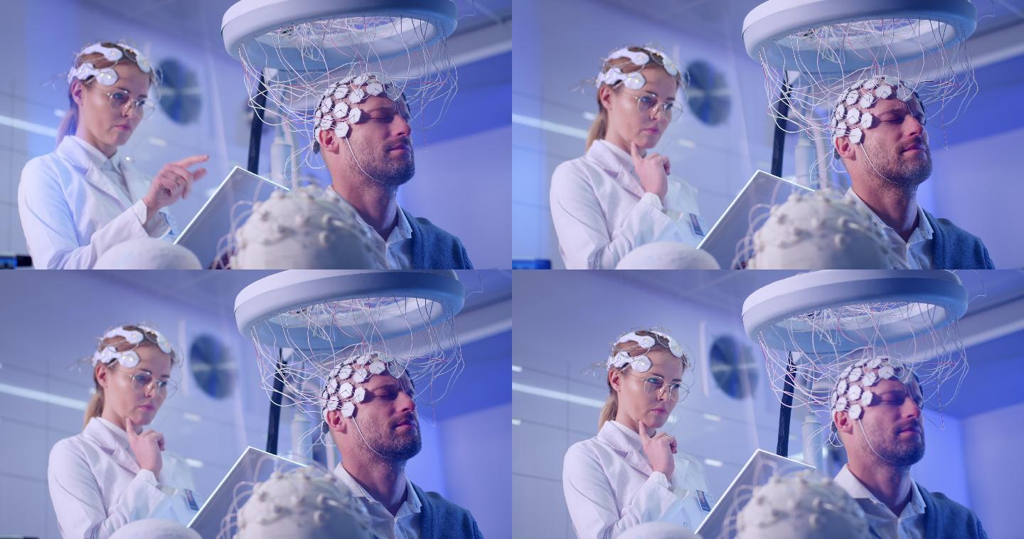 脑波扫描医疗实验室科学家