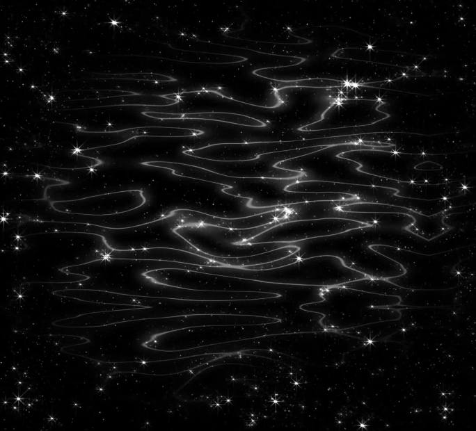 粒子 波光粼粼 水波纹 粒子河流 水流