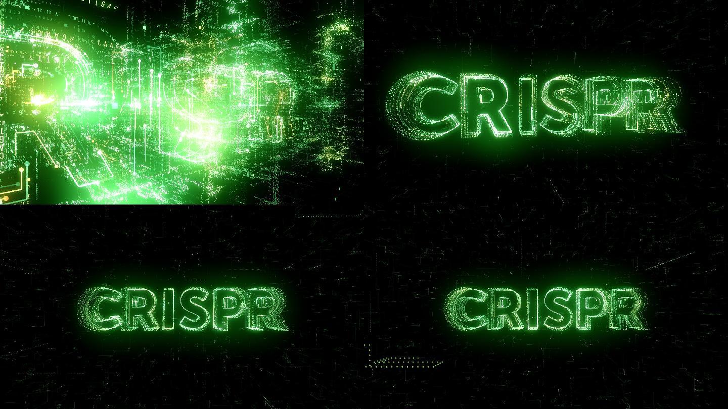 由角色和符号生成的单词“CRISPR”