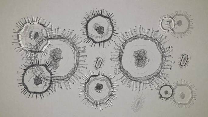 细菌动画球菌病菌mg图形真菌病原体