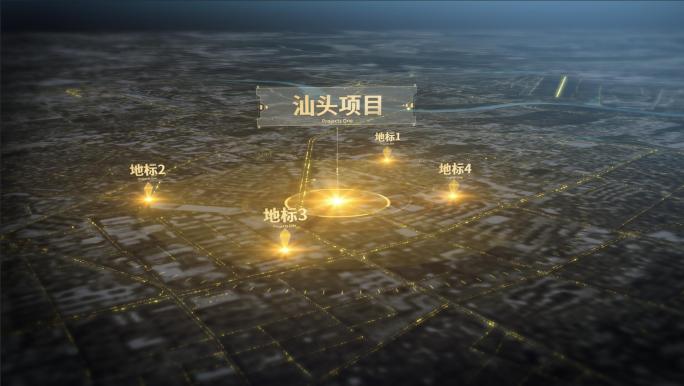 汕头 区位图展示分析金色光线企业科技地图