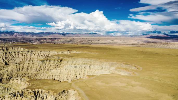 西藏阿里札达土林玛朗峡谷无人自然风光延时