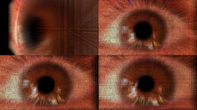 眼球运动模糊动画三维眼角膜眼睛眼球
