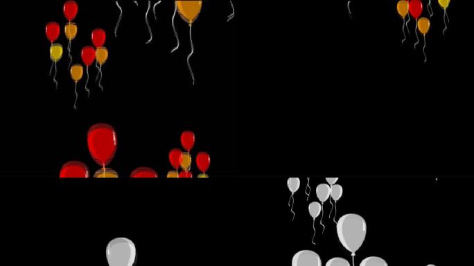 气球动画特效视频元素转场