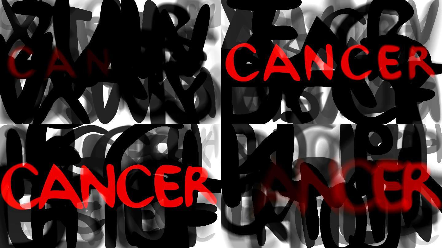 突出显示“癌症”单词动画