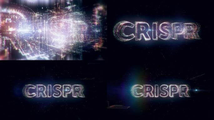 符号生成的单词“CRISPR”