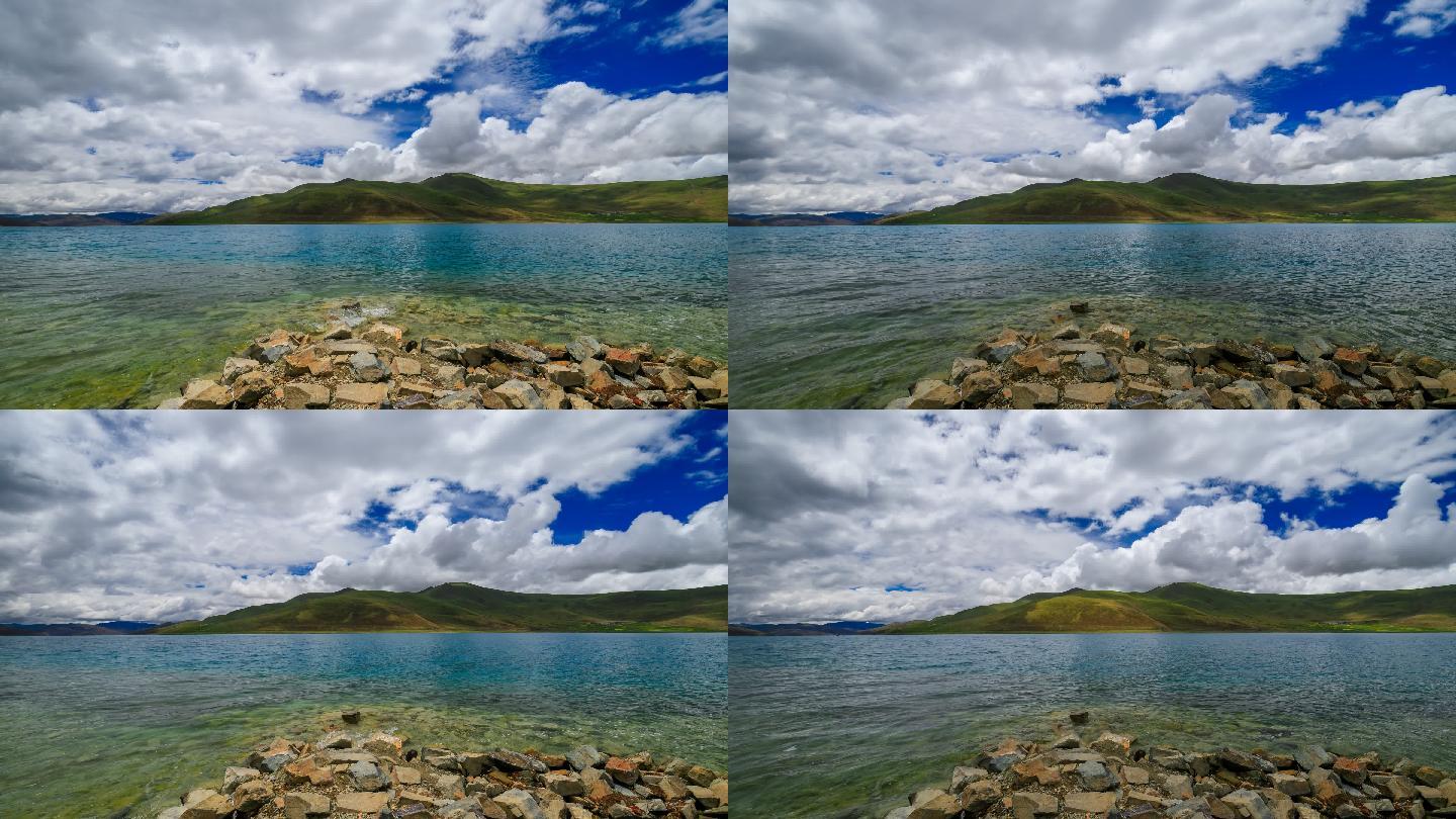 西藏羊卓雍错羊卓雍措湖泊自然风光延时