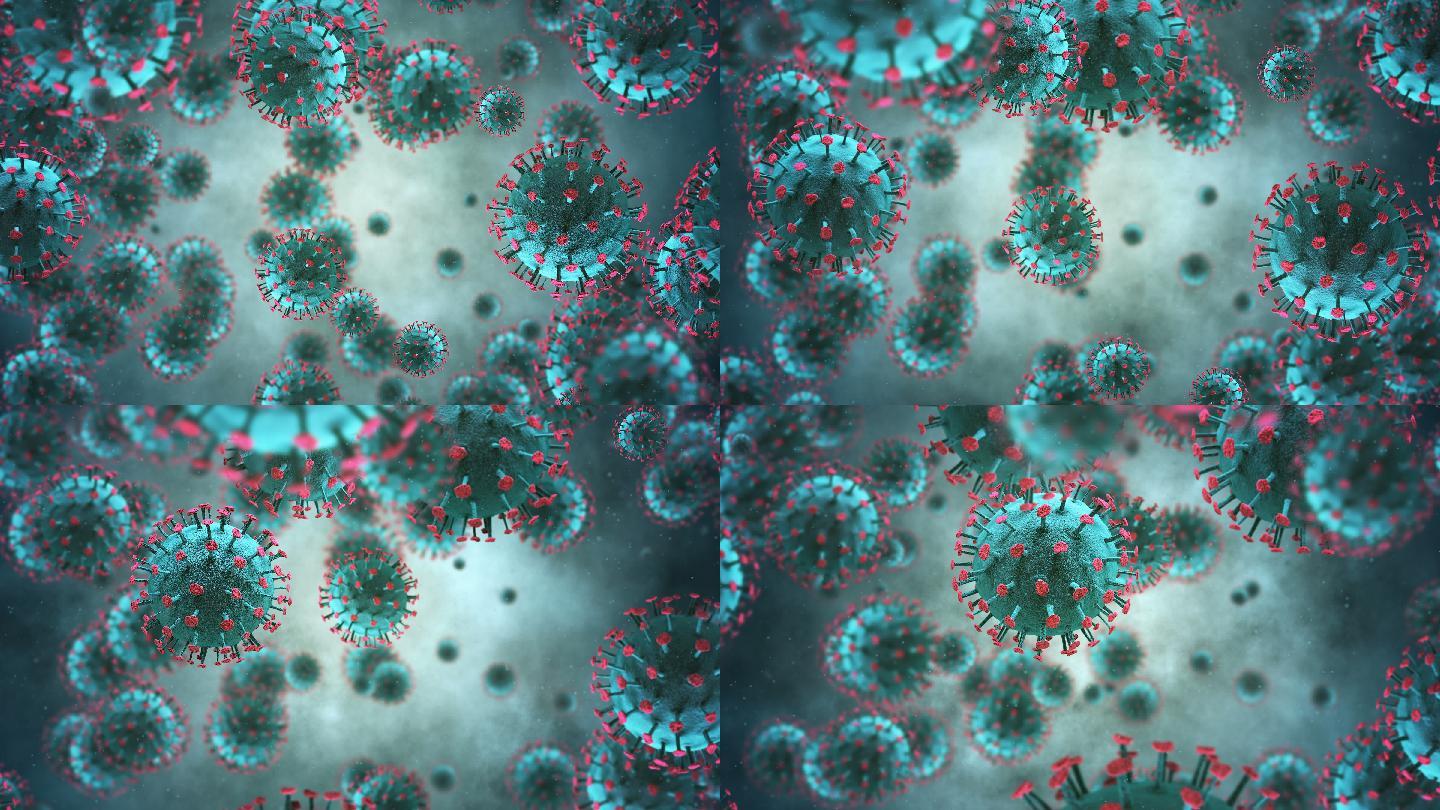 细菌动画三维模型3d场景新冠肺炎