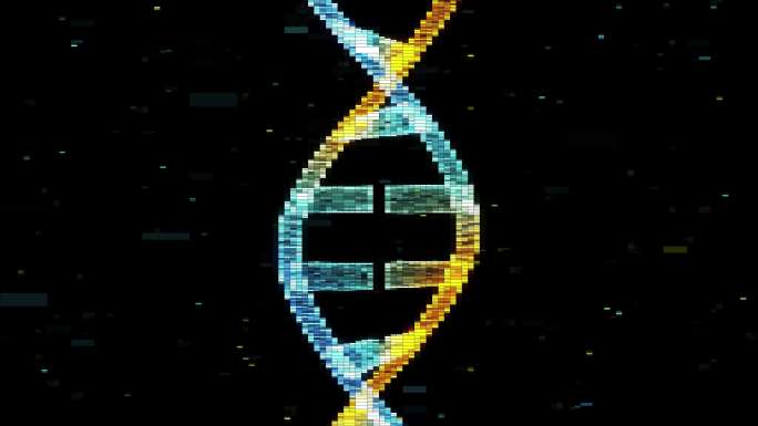 DNA的像素化动画