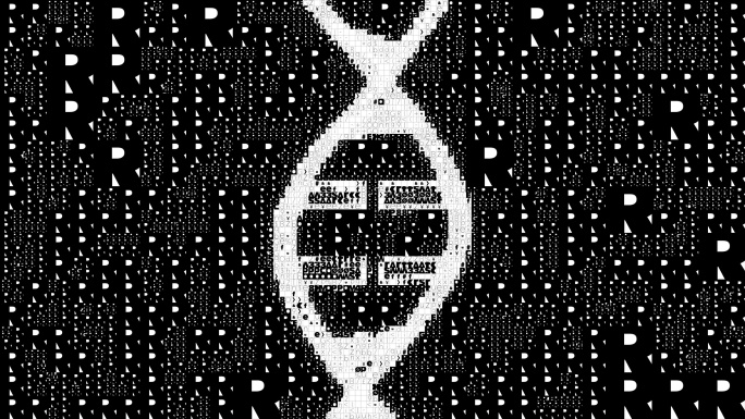 DNA的像素化动画