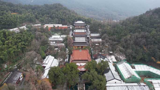 杭州法喜寺雪景