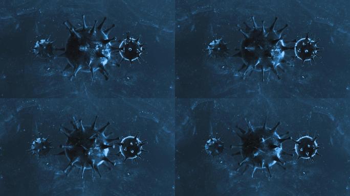 新型冠状病毒动画3D背景栏目