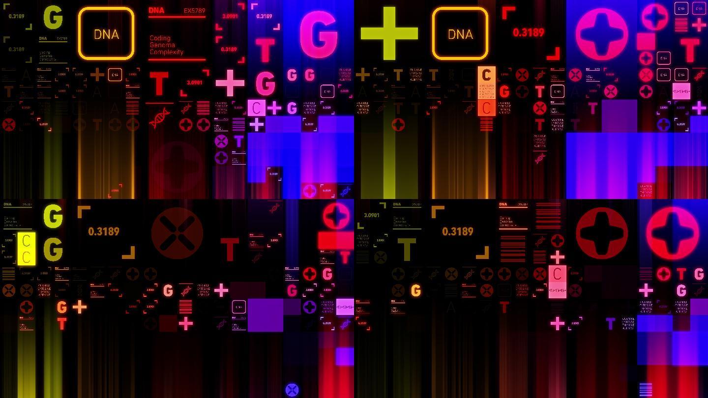 DNA测序特效视频
