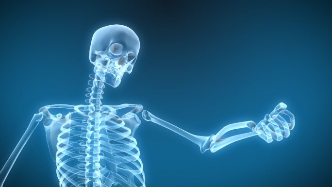 X光骨骼手臂移动特效视频