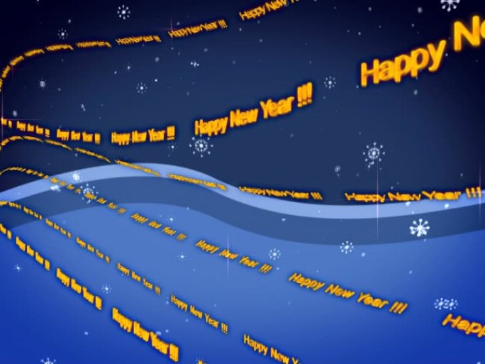 新年快乐背景英文字母片头标清