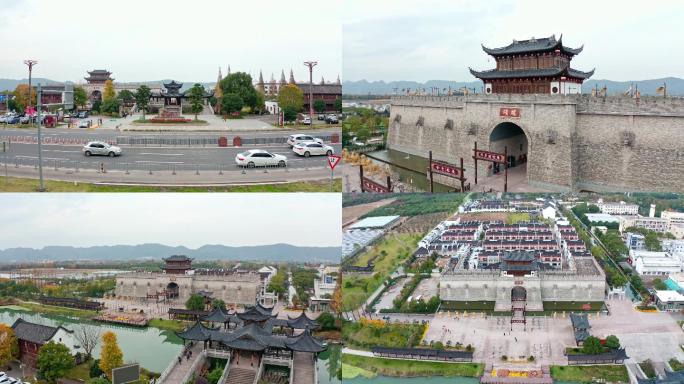 4k宁波奉化滕头航拍