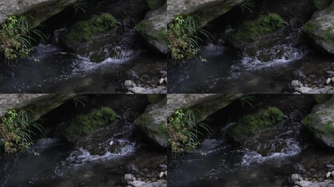 乡村山间大自然小溪流水