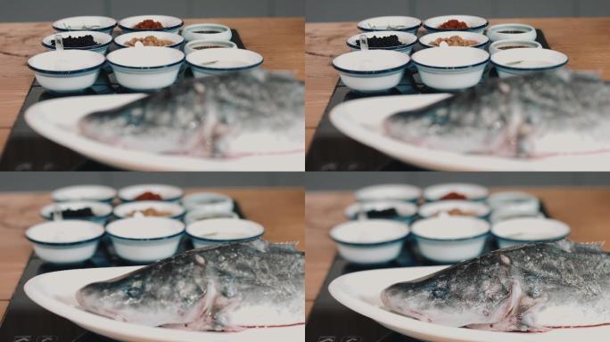 烹饪鮰鱼使用的调料