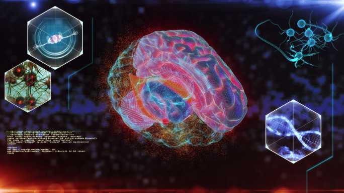 人脑神经元扫描全息投影虚拟现实模拟器生物