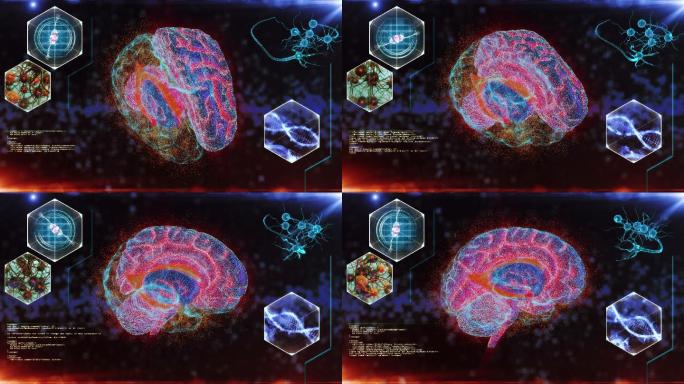 人脑神经元扫描全息投影虚拟现实模拟器生物