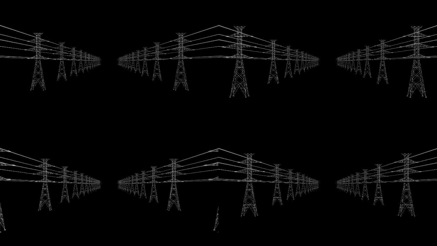 4K高压电塔推进通道循环
