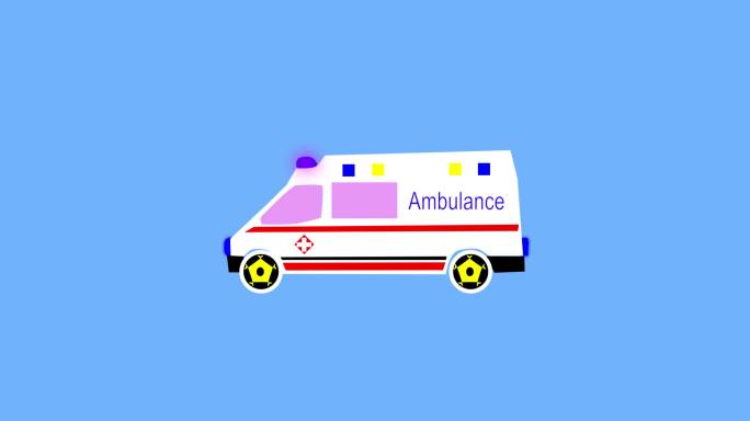 4K高清救护车MG视频和源文件