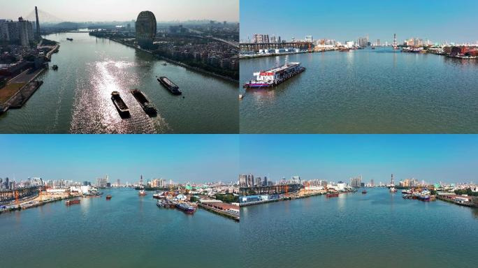 广州三支香水道航运水运2022年最新航拍