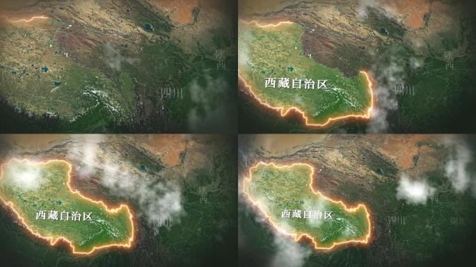 西藏地图地形图