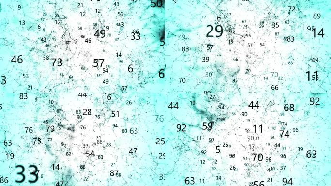 科技数字背景一堆数跳跃阿拉伯文字闪动镜头