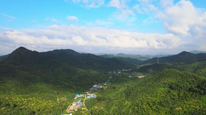辽宁乡村农村生态自然风景航拍4K