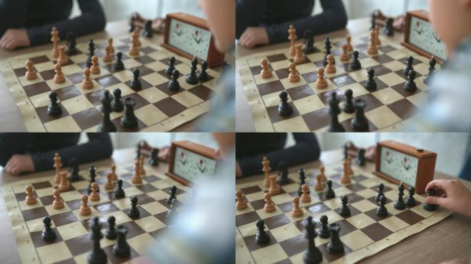 下国际象棋对弈对峙对垒对抗比赛娱乐