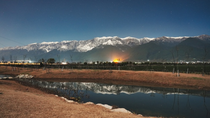 雪山星空8K延时