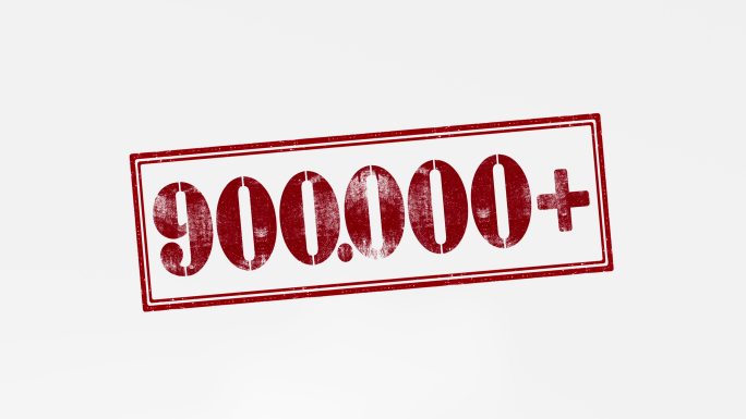 数字900.000+