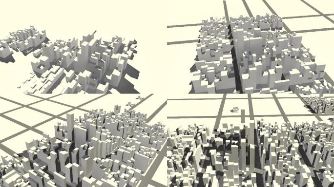 城市动画3D工业