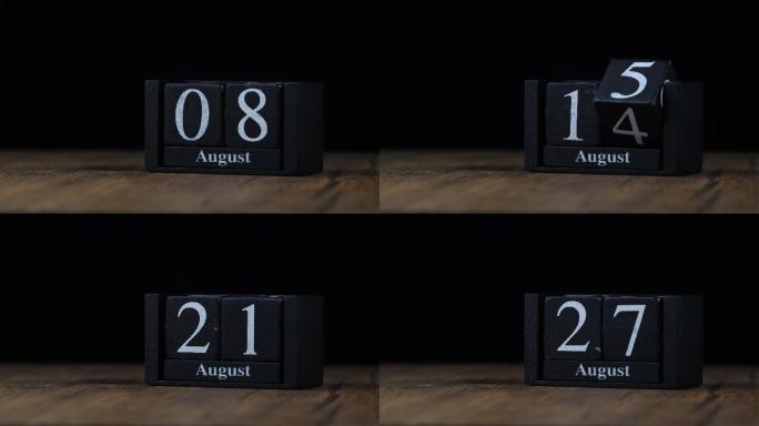 手工制作的木质日历