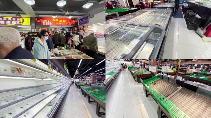上海 疫情 超市 货架 抗疫 生活物资3