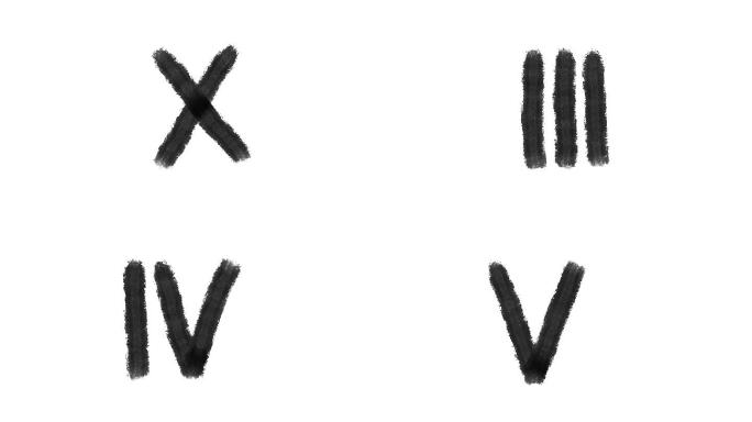 罗马数字倒计时特效视频背景片头