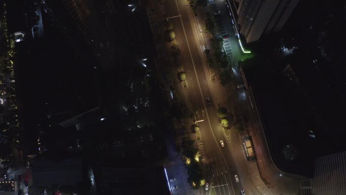 4K-Log-武汉建设大道城市夜景