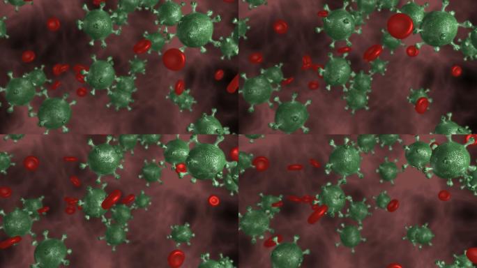 新型冠状病毒片头科技3D