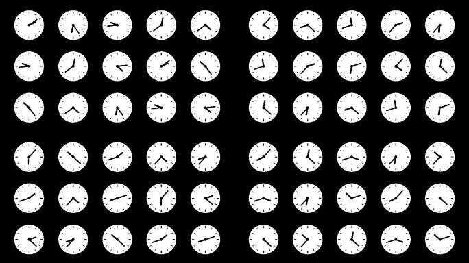 时钟设置，不同的时区。