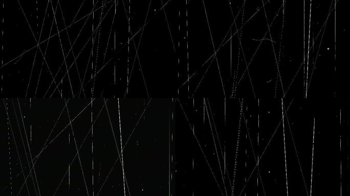 4K老电影效果复古抽象电影