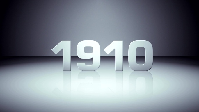 白色背景前的数字19101910年素材