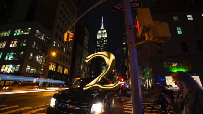 2017年纽约新年黄金闪光倒计时