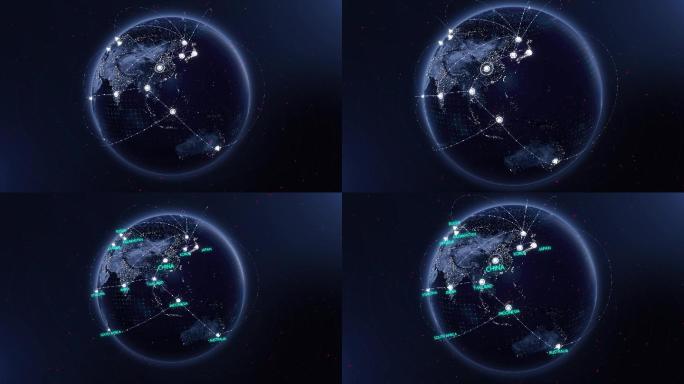 科技地球连线（AE+C4D文件）