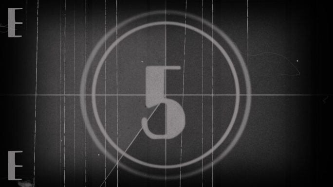 老电影倒计时绿屏特效视频倒计时故障