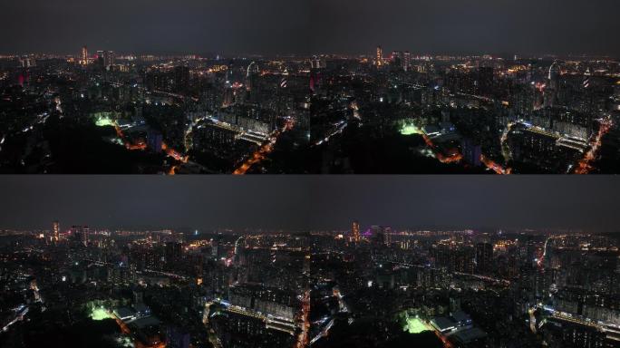 厦门市思明区夜景航拍4K高清