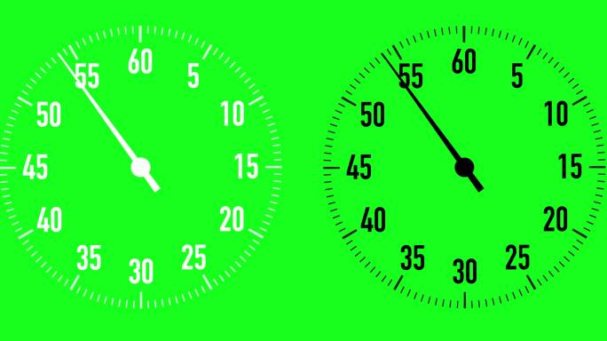 秒表动画秒针动画表盘指针绿幕抠像