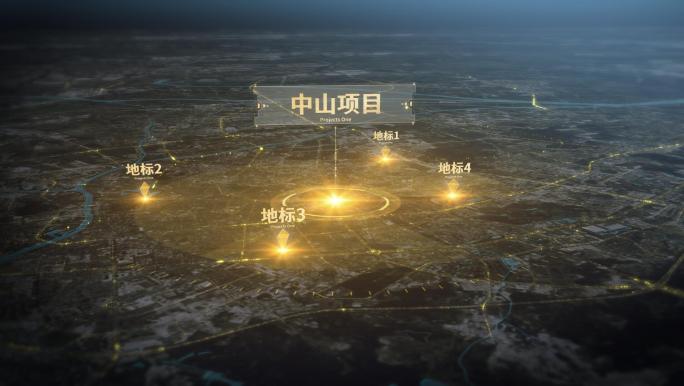 中山 区位图展示分析金色光线企业科技地图
